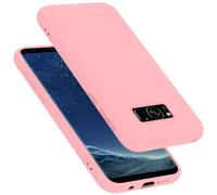 cadorabo Coque Compatible avec Samsung Galaxy S8 Plus, Étui Housse en Silicone- Coque pour Galaxy S8 Plus- Protection Antichoc, Anti-Empreintes- TPU Housse de Protection - Mat Liquid Pink