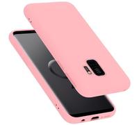 cadorabo Coque Compatible avec Samsung Galaxy S9, Étui Housse en Silicone- Coque pour Galaxy S9- Protection Antichoc, Anti-Empreintes- TPU Housse de Protection - Mat Liquid Pink