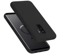 cadorabo Coque Compatible avec Samsung Galaxy S9 Plus, Étui Housse en Silicone- Coque pour Galaxy S9 Plus- Protection Antichoc, Anti-Empreintes- TPU Housse de Protection - Mat Liquid Black