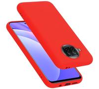 cadorabo Coque Compatible avec Xiaomi Mi 10T Lite, Étui Housse en Silicone- Coque pour Mi 10T Lite- Protection Antichoc, Anti-Empreintes- TPU Housse de Protection - Mat Liquid Red