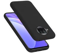 cadorabo Coque Compatible avec Xiaomi Mi 10T Lite, Étui Housse en Silicone- Coque pour Mi 10T Lite- Protection Antichoc, Anti-Empreintes- TPU Housse de Protection - Mat Liquid Black