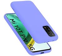 cadorabo Coque Compatible avec Xiaomi Mi 10T / Mi 10T Pro, Étui Housse en Silicone- Coque pour Mi 10T / Mi 10T Pro- Protection Antichoc, Anti-Empreintes- TPU Housse - Mat Liquid Light Purple