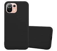 cadorabo Coque Compatible avec Xiaomi Mi 11 Lite (4G / 5G) / 11 Lite NE en Candy Noir - Housse Protection Souple en Silicone TPU avec Anti-Choc et Anti-Rayures - Ultra Slim Case Cover Bumper