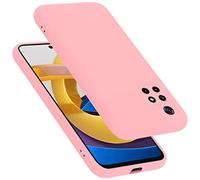 cadorabo Coque Compatible avec Xiaomi POCO M4 Pro 5G, Étui Housse en Silicone- Coque pour POCO M4 Pro 5G- Protection Antichoc, Anti-Empreintes- TPU Housse de Protection - Mat Liquid Pink