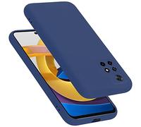 cadorabo Coque Compatible avec Xiaomi POCO M4 Pro 5G, Étui Housse en Silicone- Coque pour POCO M4 Pro 5G- Protection Antichoc, Anti-Empreintes- TPU Housse de Protection - Mat Liquid Blue