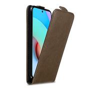 cadorabo Coque Compatible avec Xiaomi RedMi 10 / RedMi Note 11 4G en Marron CAFÉ - Housse Protection en Style Flip avec Fermoire Magnétique - Etui Poche Folio Case Cover