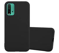 cadorabo Coque Compatible avec Xiaomi RedMi 9T / POCO M3 en Candy Noir - Housse Protection Souple en Silicone TPU avec Anti-Choc et Anti-Rayures - Ultra Slim Case Cover Bumper