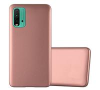 cadorabo Coque Compatible avec Xiaomi RedMi 9T / POCO M3 en Metallic Or Rose - Housse Protection Souple en Silicone TPU avec Anti-Choc et Anti-Rayures - Ultra Slim Fin Gel Case Cover Bumper