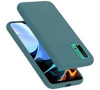 cadorabo Coque Compatible avec Xiaomi RedMi 9T / POCO M3, Étui Housse en Silicone- Coque pour RedMi 9T / POCO M3- Protection Antichoc, Anti-Empreintes- TPU Housse de Protection - Mat Liquid Green