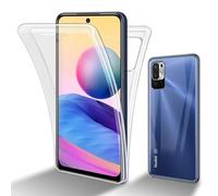 Cadorabo Coque compatible avec Xiaomi RedMi NOTE 10 5G/POCO M3 PRO 5G en TRANSPARENT - 360° Full Body Housse de protection -Protection frontale et dorsale, protection intégrale avec protection d'écran