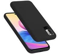 cadorabo Coque Compatible avec Xiaomi RedMi Note 10 5G / POCO M3 Pro 5G, Étui Housse en Silicone- Coque pour RedMi Note 10 5G / POCO M3 Pro 5G- Protection Antichoc, Anti-Empreintes - Mat Liquid Black