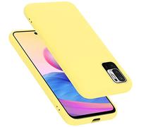 Cadorabo Coque compatible avec Xiaomi RedMi NOTE 10 5G / POCO M3 PRO 5G, Étui Housse en silicone- Coque pour RedMi NOTE 10 5G / POCO M3 PRO 5G- Protection Antichoc, Anti-Empreintes - mat LIQUID YELLOW