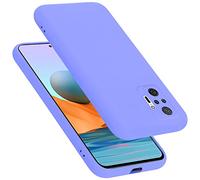 Cadorabo Coque compatible avec Xiaomi RedMi NOTE 10 PRO, Étui Housse en silicone- Coque pour RedMi NOTE 10 PRO- Protection Antichoc, Anti-Empreintes- TPU Housse de protection - mat LIQUID LIGHT PURPLE