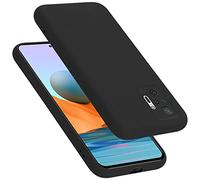 cadorabo Coque Compatible avec Xiaomi RedMi Note 10 Pro, Étui Housse en Silicone- Coque pour RedMi Note 10 Pro- Protection Antichoc, Anti-Empreintes- TPU Housse de Protection - Mat Liquid Black