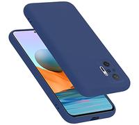 cadorabo Coque Compatible avec Xiaomi RedMi Note 10 Pro, Étui Housse en Silicone- Coque pour RedMi Note 10 Pro- Protection Antichoc, Anti-Empreintes- TPU Housse de Protection - Mat Liquid Blue
