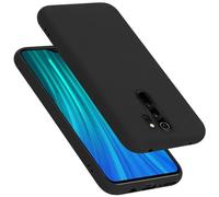 cadorabo Coque Compatible avec Xiaomi RedMi Note 8 Pro, Étui Housse en Silicone- Coque pour RedMi Note 8 Pro- Protection Antichoc, Anti-Empreintes- TPU Housse de Protection - Mat Liquid Black