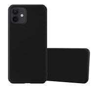 cadorabo Coque pour Apple iPhone 12 Mini (5,4") en Metallic Noir - Housse Protection Rigide en Plastique Dur avec Anti-Choc et Anti-Rayures - Ultra Slim Fin Hard Case Cover Bumper