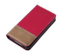 cadorabo Coque pour Apple iPhone 4 / iPhone 4S en Rouge Brun - Housse Protection avec Fermoire Magnétique, Stand Horizontal et Fente Carte - Portefeuille Etui Poche Folio Case Cover