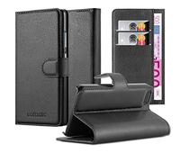 cadorabo Coque pour Apple iPhone 5 / iPhone 5S / iPhone SE en Noir DE Jais - Housse Protection avec Fermoire Magnétique, Stand Horizontal et Fente Carte - Portefeuille Etui Poche Folio Case Cover