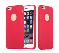 cadorabo Coque pour Apple iPhone 6 / iPhone 6S en Candy Rouge - Housse Protection Souple en Silicone TPU avec Anti-Choc et Anti-Rayures - Ultra Slim Fin Gel Case Cover Bumper