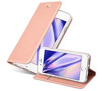 cadorabo Coque pour Apple iPhone 6 / iPhone 6S en Classy Or ROSÉ - Housse Protection avec Fermoire Magnétique, Stand Horizontal et Fente Carte - Portefeuille Etui Poche Folio Case Cover