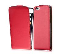 cadorabo Coque pour Apple iPhone 6 Plus/iPhone 6S Plus en Rouge Cerise - Housse Protection en Style Flip en Similicuir Lisse - Etui Poche Folio Case Cover