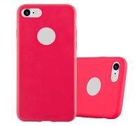 cadorabo Coque pour Apple iPhone 7 / 7S / 8 / SE 2020 en Candy Rouge - Housse Protection Souple en Silicone TPU avec Anti-Choc et Anti-Rayures - Ultra Slim Fin Gel Case Cover Bumper