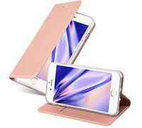 cadorabo Coque pour Apple iPhone 7 / 7S / 8 / SE 2020 en Classy Or ROSÉ - Housse Protection avec Fermoire Magnétique, Stand Horizontal et Fente Carte - Portefeuille Etui Poche Folio Case Cover