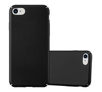 cadorabo Coque pour Apple iPhone 7 / 7S / 8 / SE 2020 en Metallic Noir - Housse Protection Rigide en Plastique Dur avec Anti-Choc et Anti-Rayures - Ultra Slim Fin Hard Case Cover Bumper