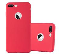 cadorabo Coque pour Apple iPhone 8 Plus / 7 Plus / 7S Plus en Candy Rouge - Housse Protection Souple en Silicone TPU avec Anti-Choc et Anti-Rayures - Ultra Slim Fin Gel Case Cover Bumper