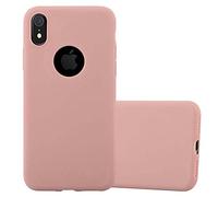 cadorabo Coque pour Apple iPhone XR en Candy Rose Vif - Housse Protection Souple en Silicone TPU avec Anti-Choc et Anti-Rayures - Ultra Slim Fin Gel Case Cover Bumper
