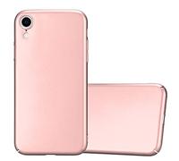 cadorabo Coque pour Apple iPhone XR en Metallic Or Rose - Housse Protection Rigide en Plastique Dur avec Anti-Choc et Anti-Rayures - Ultra Slim Fin Hard Case Cover Bumper