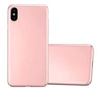 cadorabo Coque pour Apple iPhone XS Max en Metallic Or Rose - Housse Protection Rigide en Plastique Dur avec Anti-Choc et Anti-Rayures - Ultra Slim Fin Hard Case Cover Bumper