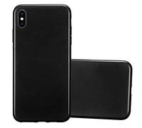 cadorabo Coque pour Apple iPhone XS Max en Noir DE Jais - Housse Protection Souple en Silicone TPU avec Anti-Choc et Anti-Rayures - Ultra Slim Fin Gel Case Cover Bumper