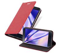 cadorabo Coque pour ASUS ZenFone 3 en Rouge DE Pomme - Housse Protection avec Fermoire Magnétique, Stand Horizontal et Fente Carte - Portefeuille Etui Poche Folio Case Cover