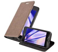 cadorabo Coque pour ASUS ZenFone 5 2014 en Marron CAFÉ - Housse Protection avec Fermoire Magnétique, Stand Horizontal et Fente Carte - Portefeuille Etui Poche Folio Case Cover