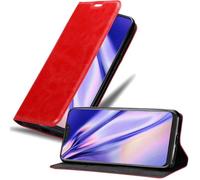 cadorabo Coque pour ASUS ZenFone 5Z en Rouge DE Pomme - Housse Protection avec Fermoire Magnétique, Stand Horizontal et Fente Carte - Portefeuille Etui Poche Folio Case Cover