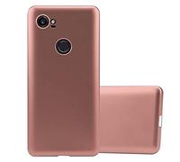 cadorabo Coque pour Google Pixel 2 XL en Metallic Or Rose - Housse Protection Souple en Silicone TPU avec Anti-Choc et Anti-Rayures - Ultra Slim Fin Gel Case Cover Bumper