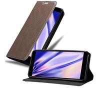 cadorabo Coque pour Google Pixel 3a en Marron CAFÉ - Housse Protection avec Fermoire Magnétique, Stand Horizontal et Fente Carte - Portefeuille Etui Poche Folio Case Cover