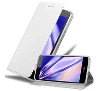 cadorabo Coque pour Honor 5C en Classy Argent - Housse Protection avec Fermoire Magnétique, Stand Horizontal et Fente Carte - Portefeuille Etui Poche Folio Case Cover