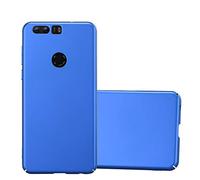 cadorabo Coque pour Honor 8 en Metallic Bleu - Housse Protection Rigide en Plastique Dur avec Anti-Choc et Anti-Rayures - Ultra Slim Fin Hard Case Cover Bumper
