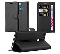 cadorabo Coque pour Honor 9 Lite en Noir DE Jais - Housse Protection avec Fermoire Magnétique, Stand Horizontal et Fente Carte - Portefeuille Etui Poche Folio Case Cover