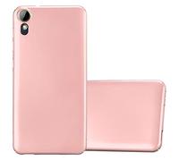 cadorabo Coque pour HTC Desire 10 Lifestyle/Desire 825 en Metallic Or Rose - Housse Protection Rigide en Plastique Dur avec Anti-Choc et Anti-Rayures - Ultra Slim Fin Hard Case Cover Bumper