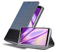 cadorabo Coque pour HTC Desire 12 Plus en Bleu FONCÉ Noir - Housse Protection avec Fermoire Magnétique, Stand Horizontal et Fente Carte - Portefeuille Etui Poche Folio Case Cover