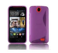 cadorabo Coque pour HTC Desire 310 en ORCHIDÉE Violet - Housse Protection Souple en Silicone TPU avec Anti-Choc et Anti-Rayures - Ultra Slim Fin Gel Case Cover Bumper