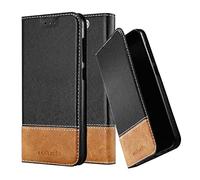 cadorabo Coque pour HTC One A9 en Noir Brun - Housse Protection avec Fermoire Magnétique, Stand Horizontal et Fente Carte - Portefeuille Etui Poche Folio Case Cover