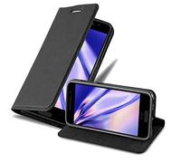 cadorabo Coque pour HTC One A9 en Noir Nuit - Housse Protection avec Fermoire Magnétique, Stand Horizontal et Fente Carte - Portefeuille Etui Poche Folio Case Cover