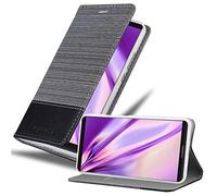 cadorabo Coque pour Huawei Mate 10 Pro en Gris Noir - Housse Protection avec Fermoire Magnétique, Stand Horizontal et Fente Carte - Portefeuille Etui Poche Folio Case Cover