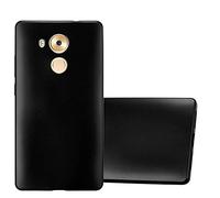 cadorabo Coque pour Huawei Mate 8 en Metallic Noir - Housse Protection Souple en Silicone TPU avec Anti-Choc et Anti-Rayures - Ultra Slim Fin Gel Case Cover Bumper