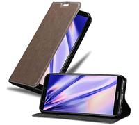 cadorabo Coque pour Huawei P Smart 2018 / Enjoy 7S en Marron CAFÉ - Housse Protection avec Fermoire Magnétique, Stand Horizontal et Fente Carte - Portefeuille Etui Poche Folio Case Cover